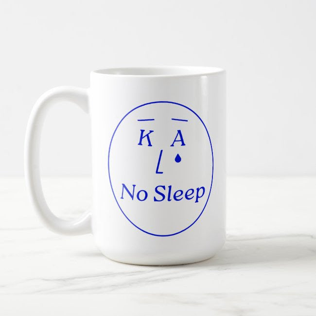 Large No Sleep Coffee Mug