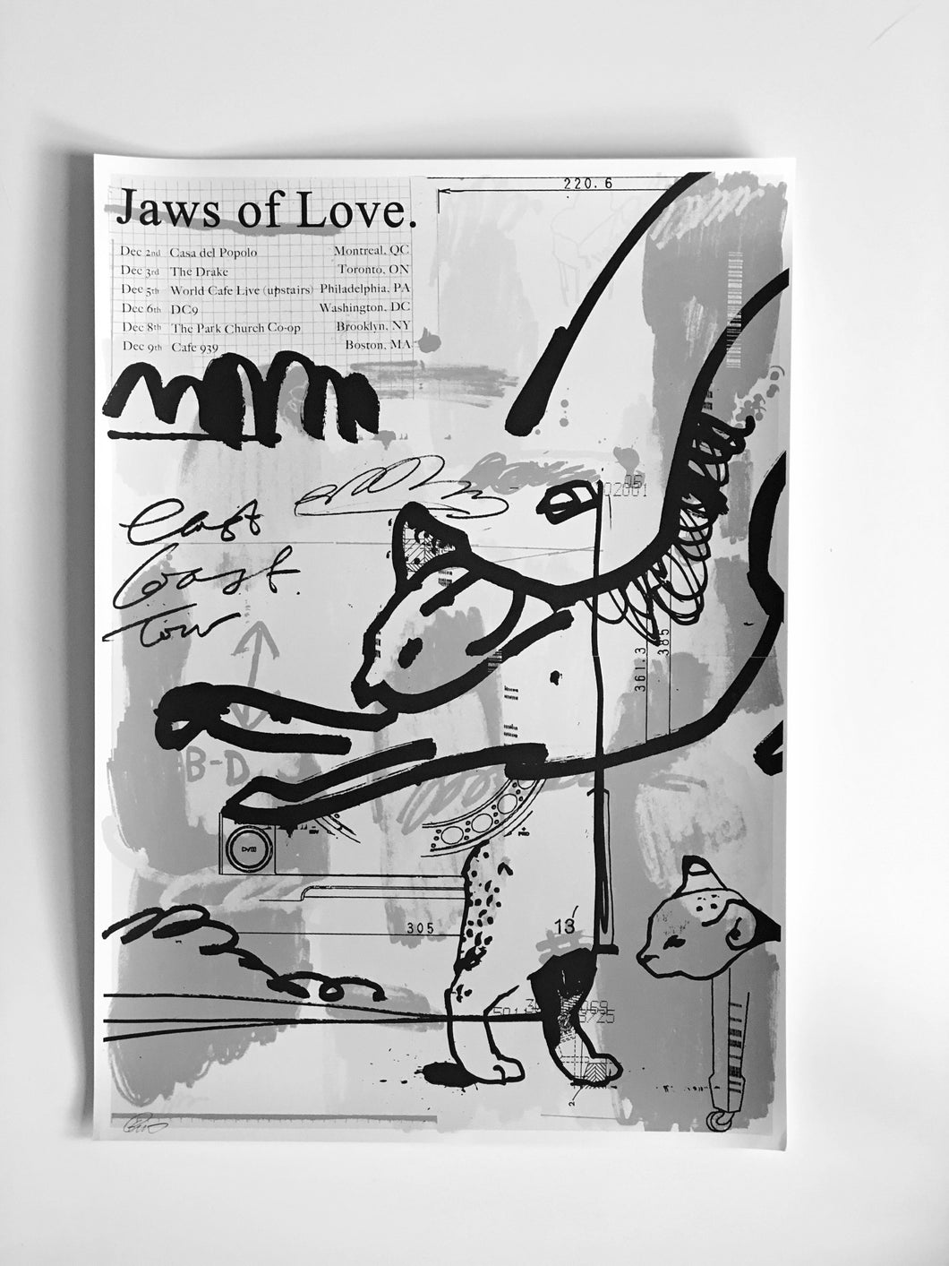 2017 East Coast Cats Tour Poster